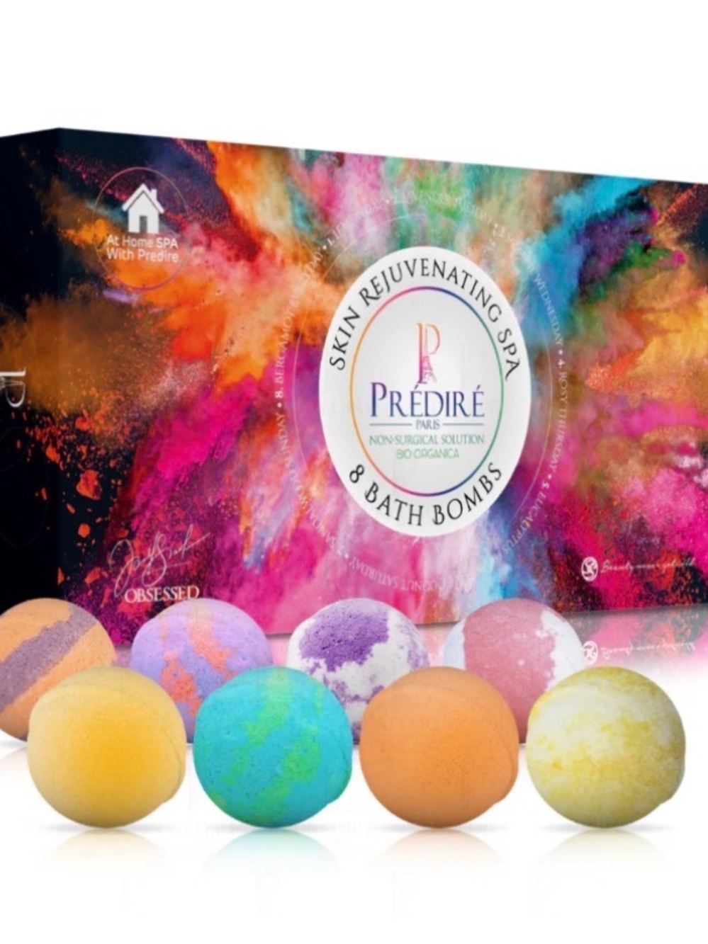 Prédiré Skin Rejuvenating Spa Bath Bomb Set of 8